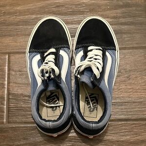 Vans Men/Women Old Skool Sneakers - Black, Blue & White